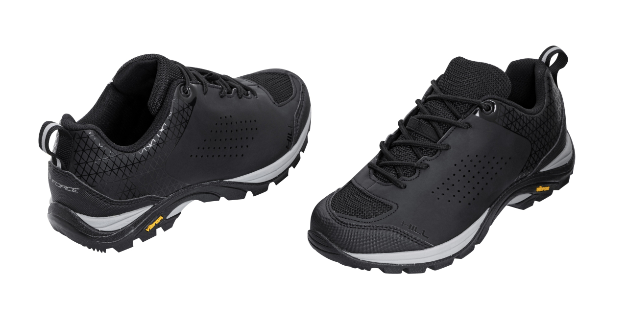 Pantofi ciclism Force Hill Vibram, negru, 45 [3]