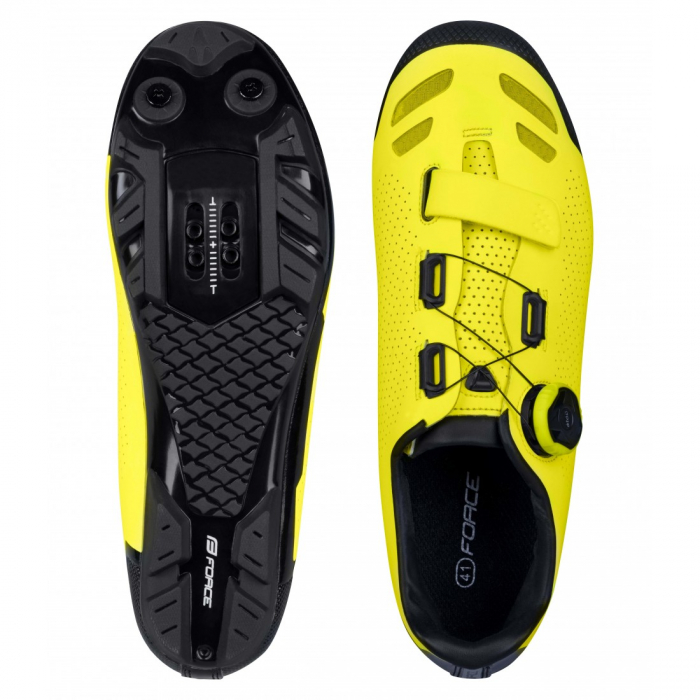 Pantofi Force MTB Hero Pro, Galben Fluo, 42 [3]
