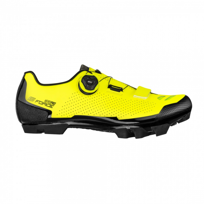 Pantofi Force MTB Hero Pro, Galben Fluo, 42 [4]