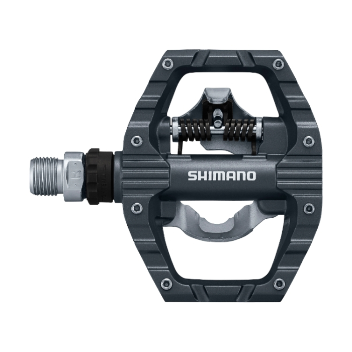Pedale automate/platforma Shimano PD-EH500, SPD, placute SM-SH56, fara catadioptru, Gri [3]