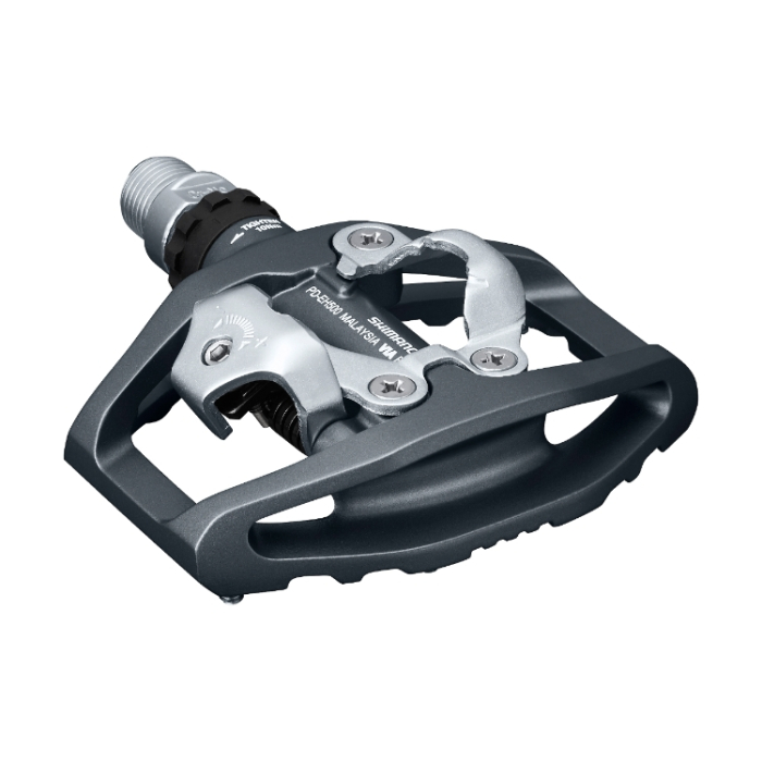 Pedale automate/platforma Shimano PD-EH500, SPD, placute SM-SH56, fara catadioptru, Gri [2]