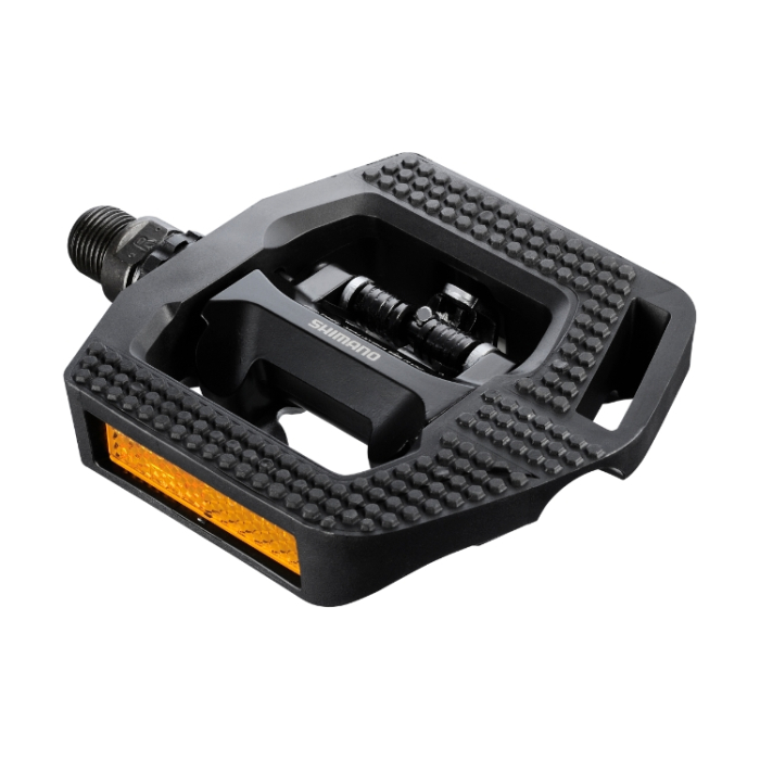 Pedale automate/platforma Shimano Deore XT PD-T8000, SPD, placute SM- Shimano PD-T421, CLICK'R, placute SM-SH56, cu catadioptru, Negru [3]