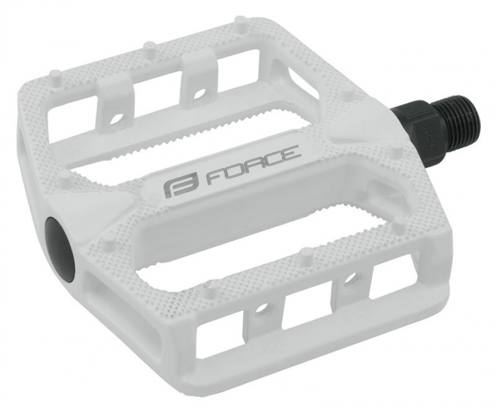 Pedale BMX Force Hot aluminiu albe [3]