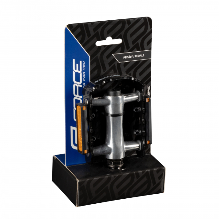 Pedale Force Al, cu rulmenti, Silver-Black [2]