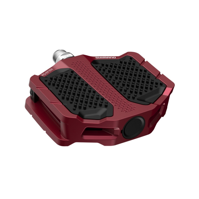 Pedale platforma Shimano PD-EF205, fara catadioptru, Rosu [1]