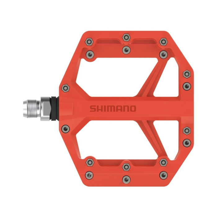 Pedale platforma Shimano PD-GR400, fara catadioptru, Rosu [2]