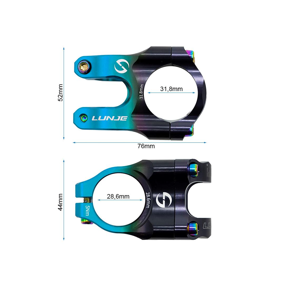 Pipa EWPM-003 31.8mm negru/albastru [3]