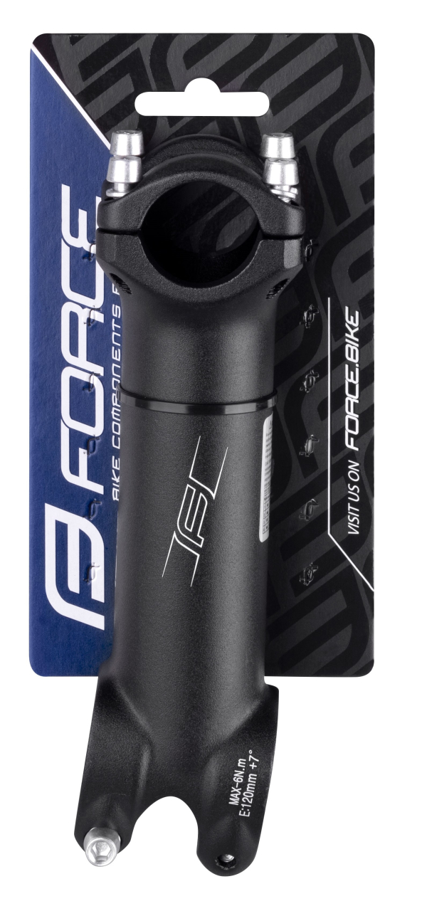 Pipa Force Basic S4.6 aluminiu, negru, rise 7 grade, prindere ghidon 25.4, lungime 120mm [4]