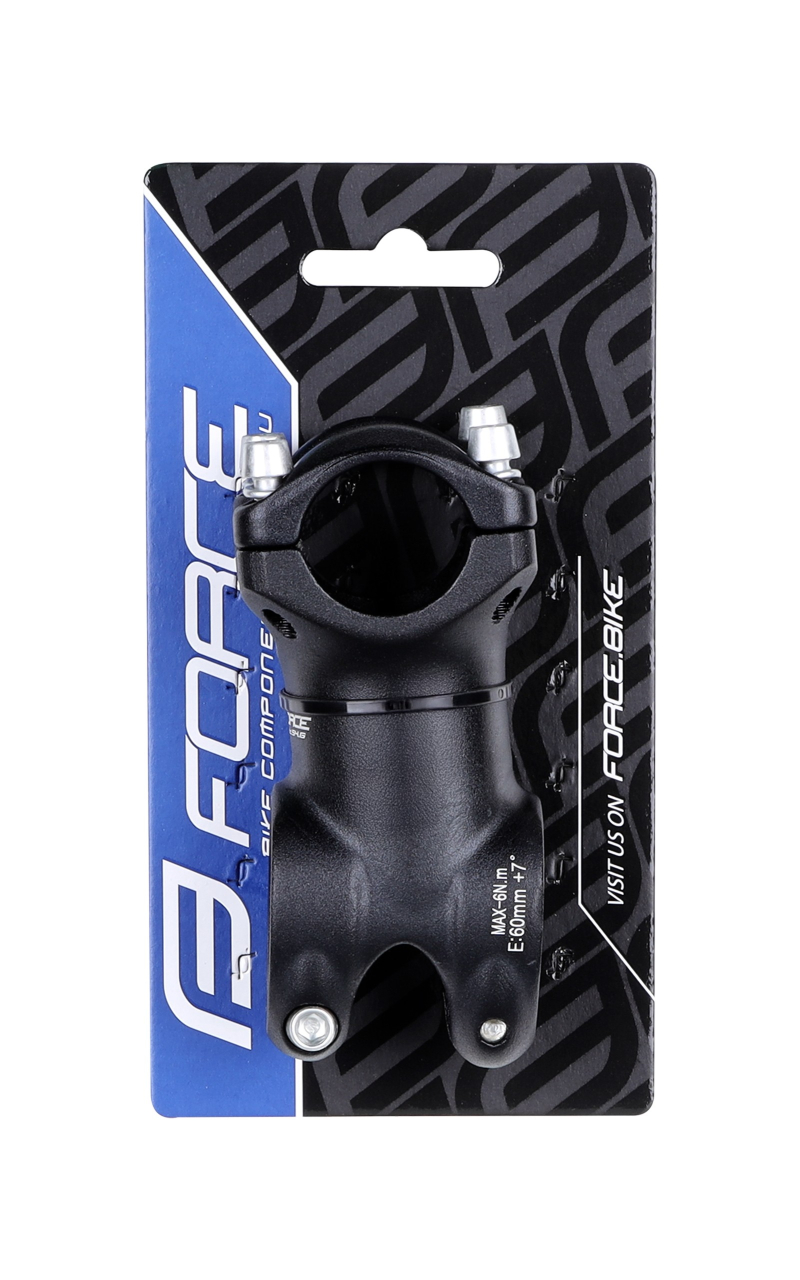 Pipa Force Basic S4.6 aluminiu, negru, rise 7 grade, prindere ghidon 25.4, lungime 60mm [4]