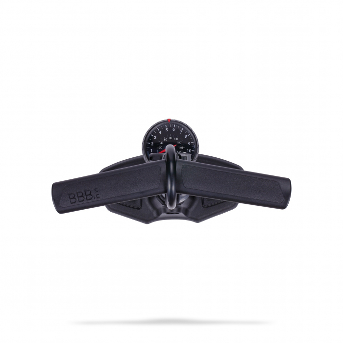 Pompa podea cu manometru BBB BFP-20 Airwave Dualhead 3.0 Neagra [2]