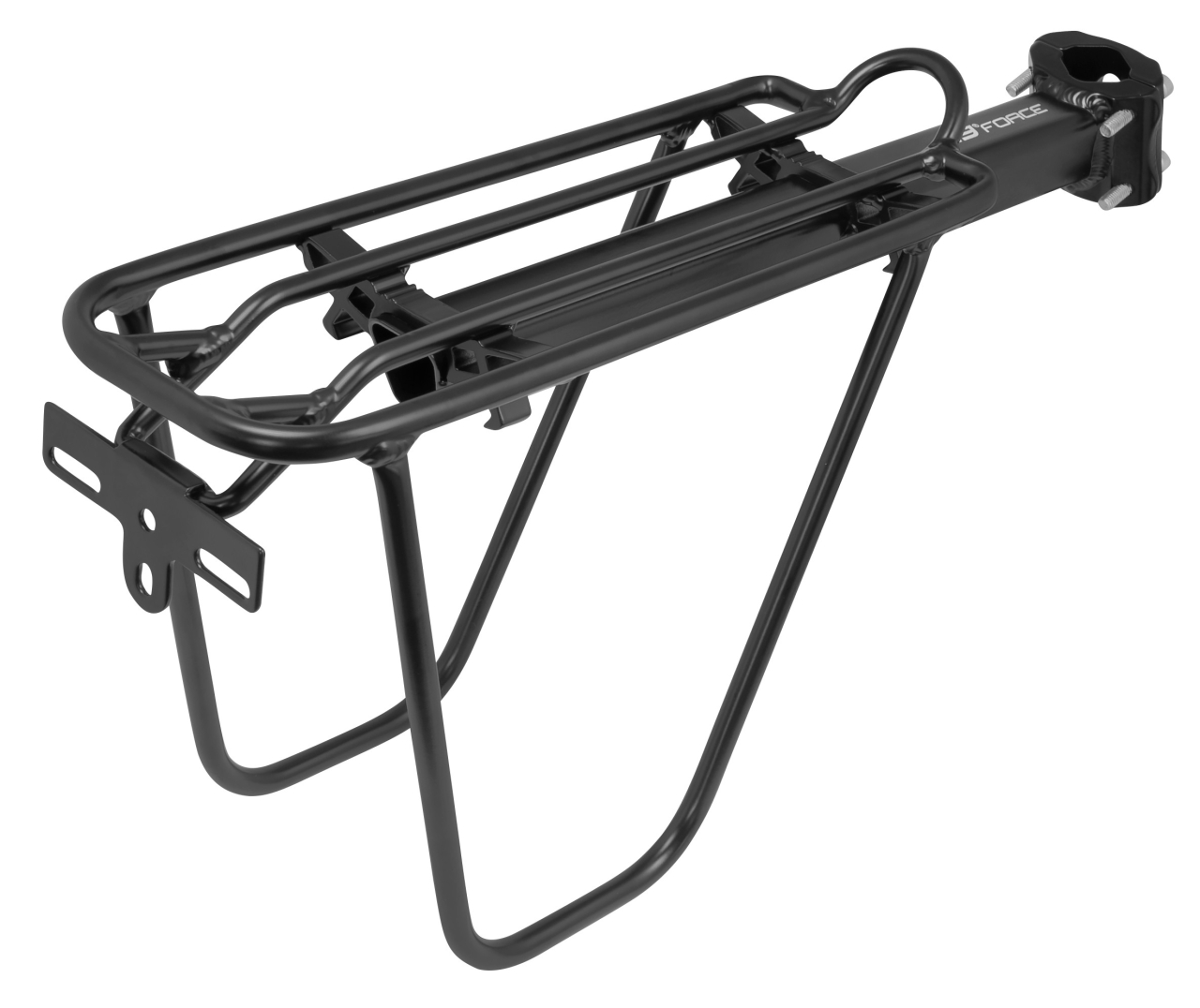 Portbagaj aluminiu Force 24-29 cu laterale si clema negru [2]