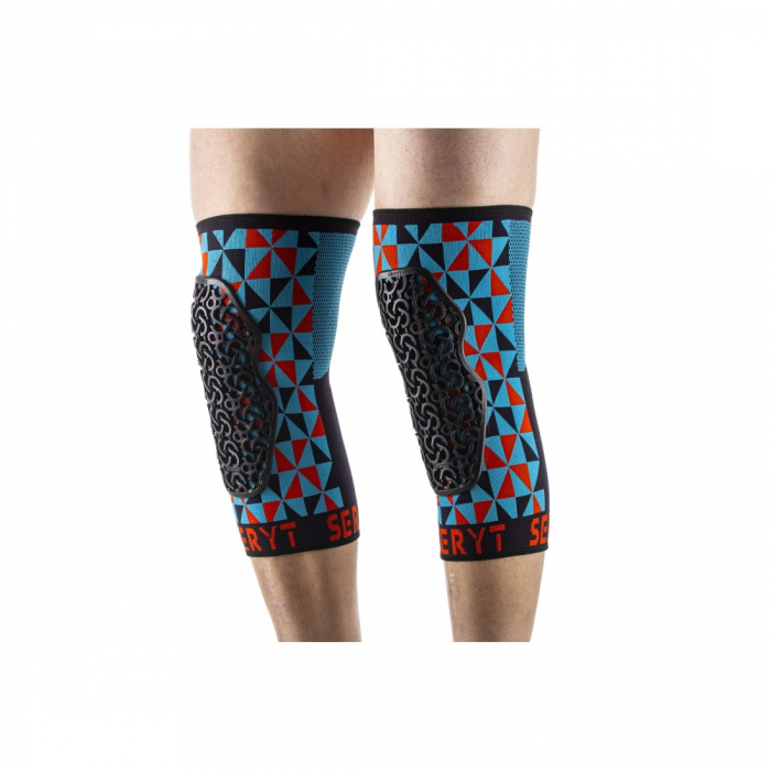 Protectii genunchi Seryt Arlecchino Light-blue Red S [9]