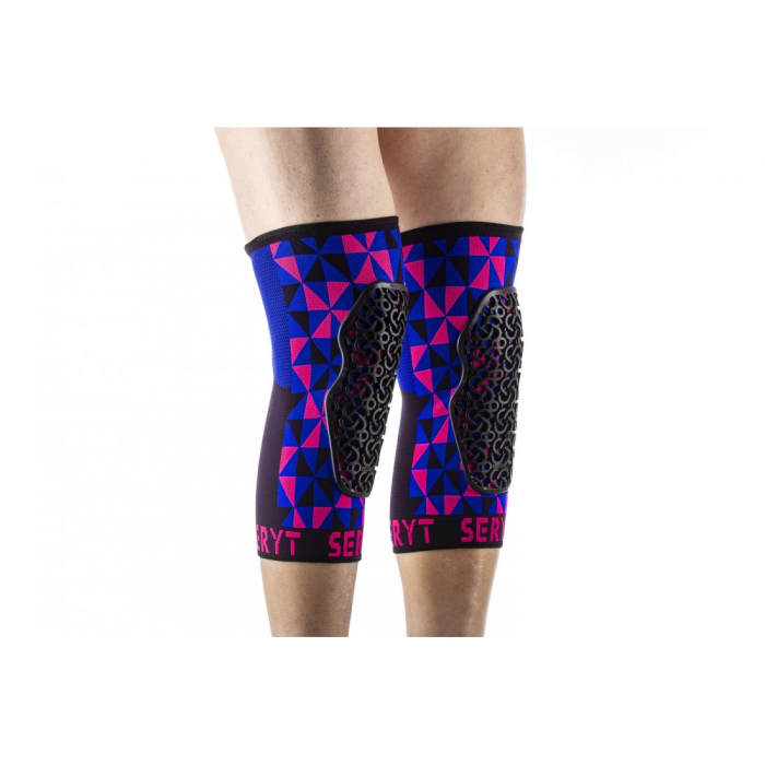 Protectii genunchi Seryt Arlecchino Pink Blue M [3]
