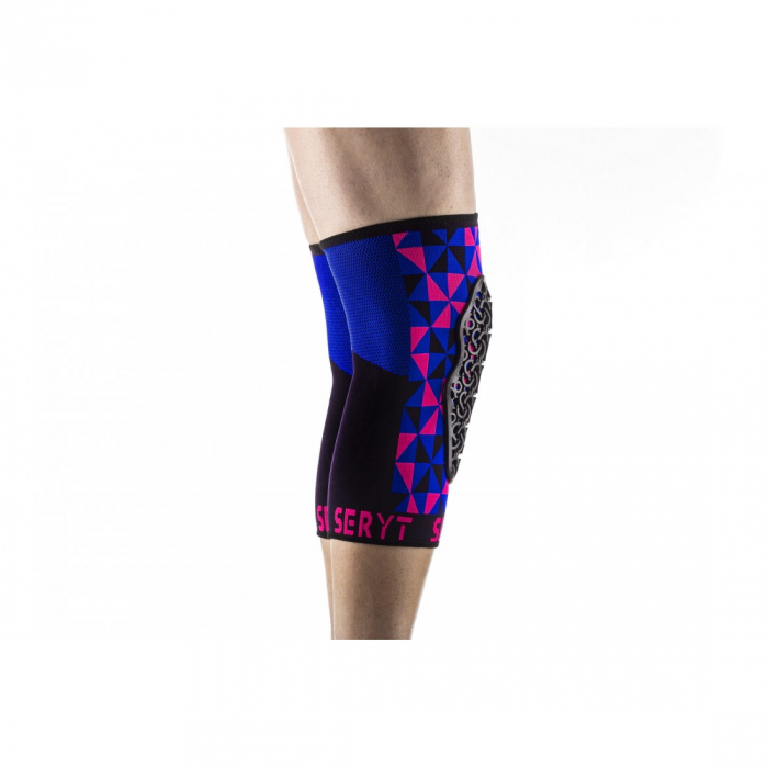 Protectii genunchi Seryt Arlecchino Pink Blue M [4]