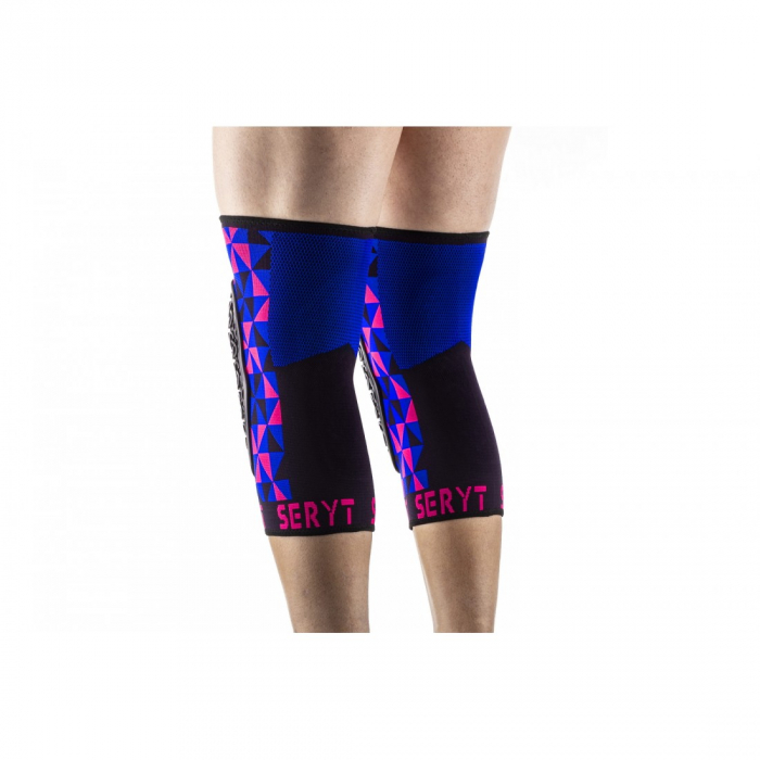 Protectii genunchi Seryt Arlecchino Pink Blue M [7]
