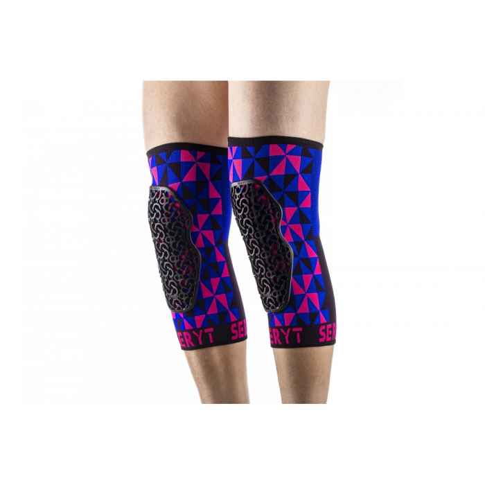 Protectii genunchi Seryt Arlecchino Pink Blue M [9]