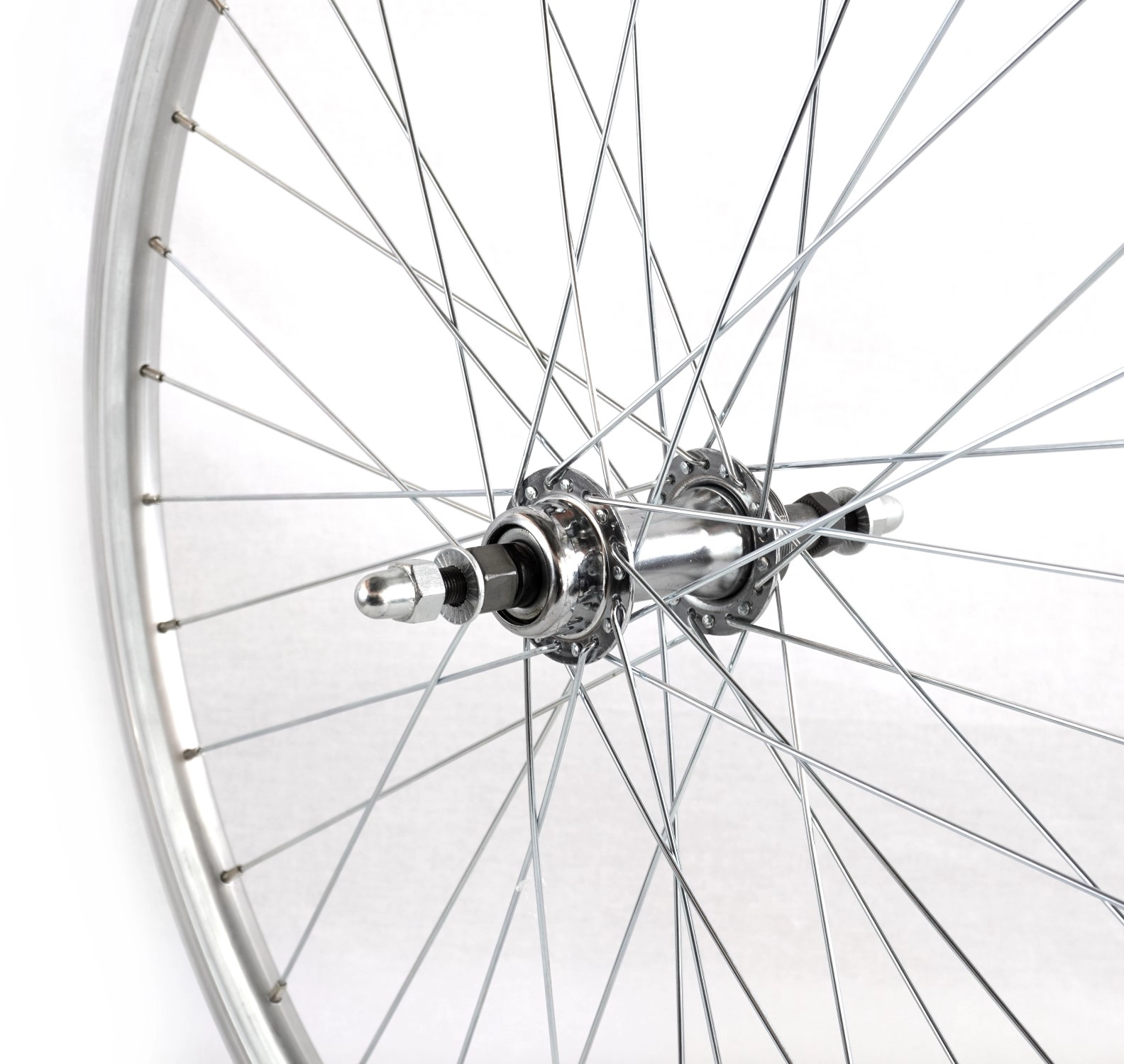 Roata spate Atlas 26", 559x18, Alu Dubla, argintie, V-Brake, CNC, 36H [3]