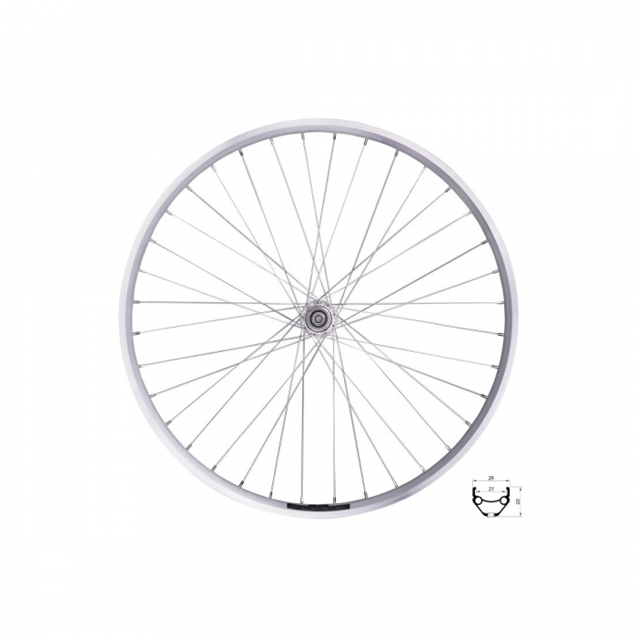Roata spate Force Prime 26 559x21 Argintie 36h [1]