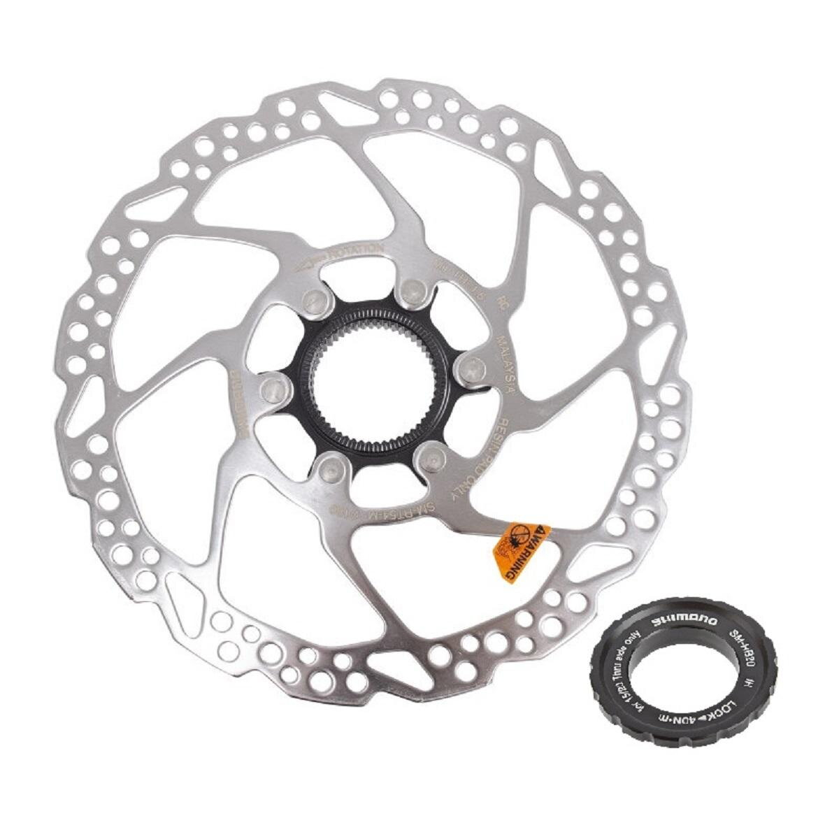 Disc frana Shimano SM-RT54, 180mm, piulita Center Lock caneluri externe, doar pentru placute Resin [2]
