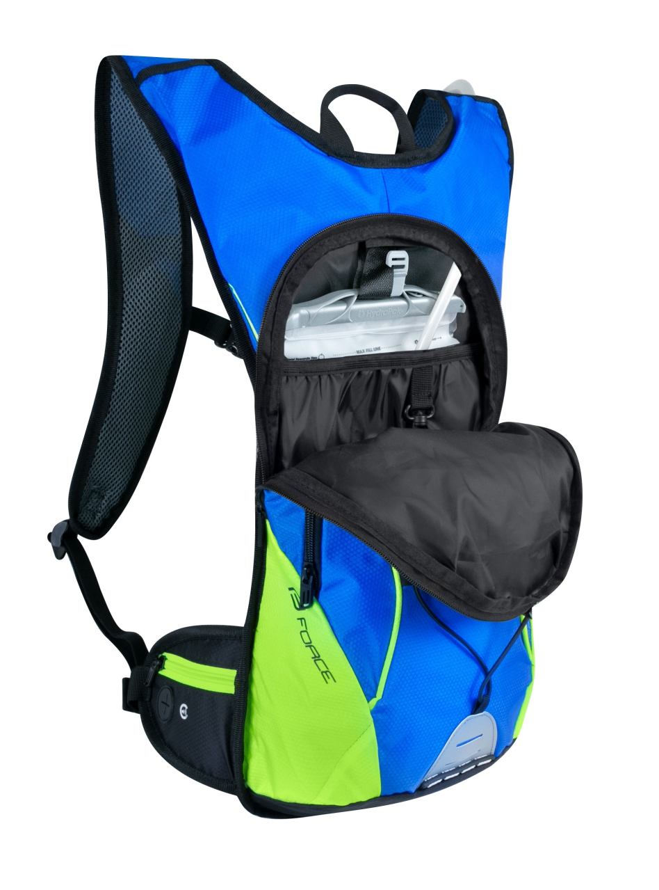 Rucsac Force Berry Ace Plus 12L + Rezervor 2L albastru/fluo [3]