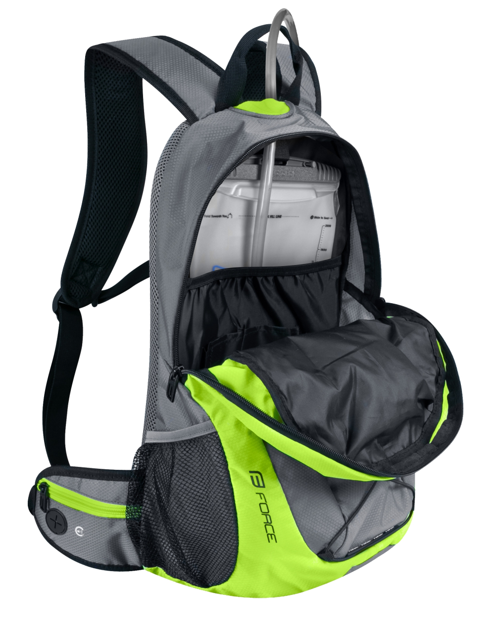 Rucsac Force JORDAN PLUS 20L cu rezervor gri-fluo [3]