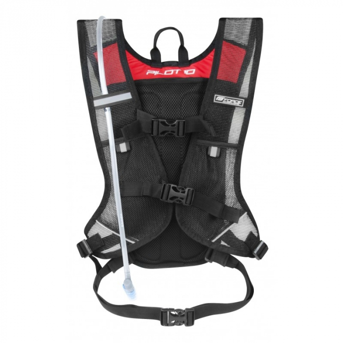 Rucsac Force Pilot 10L+2L rezervor, negru/rosu [2]