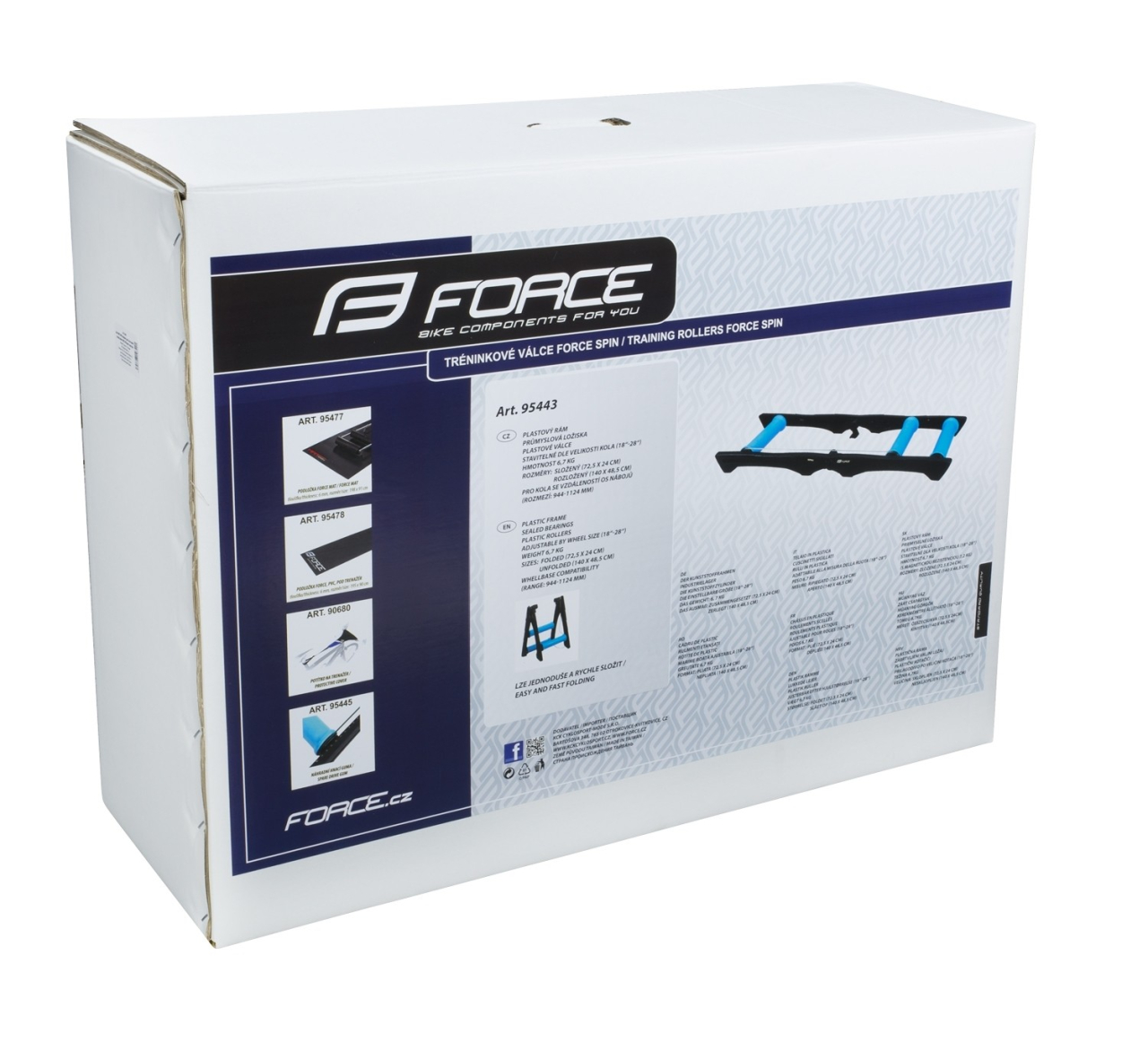 Rulou antrenament Force Spin negru/albastru [2]