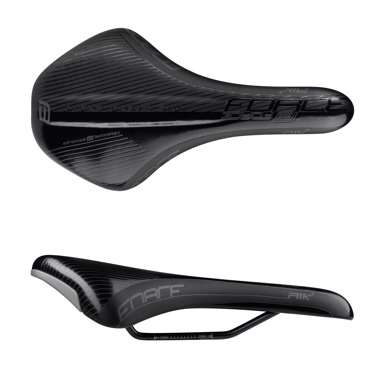 Sa bicicleta Force Rik+ Sport, Negru Mat/lucios [3]