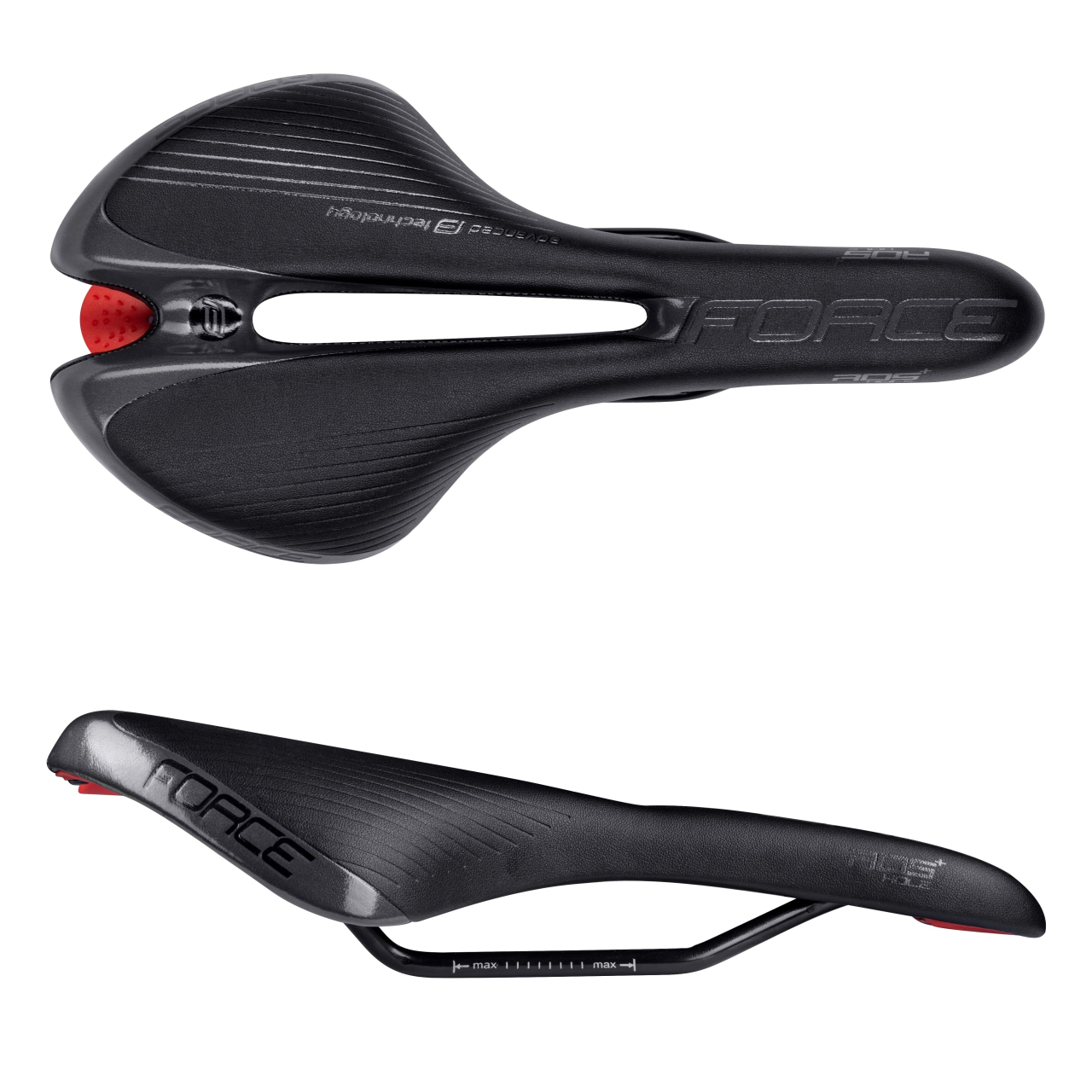 Sa bicicleta Force Ros Hole+ Sport, Negru/Gri [4]