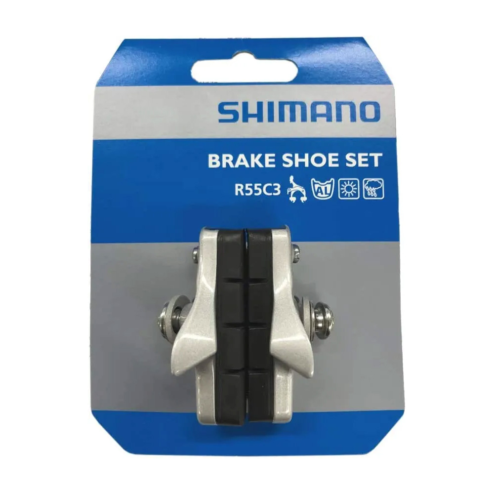 Saboti de frana Shimano R55C3, argintiu, 1 pereche [2]