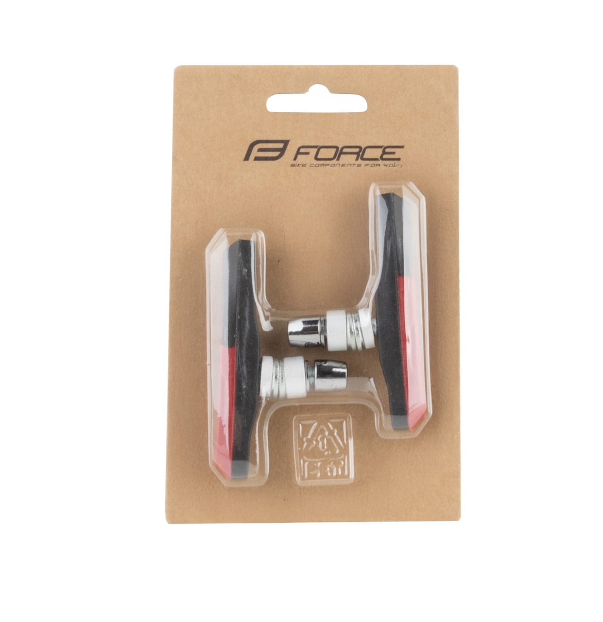 Saboti frana V-Brake Force 70mm negru/rosu impachetat [2]