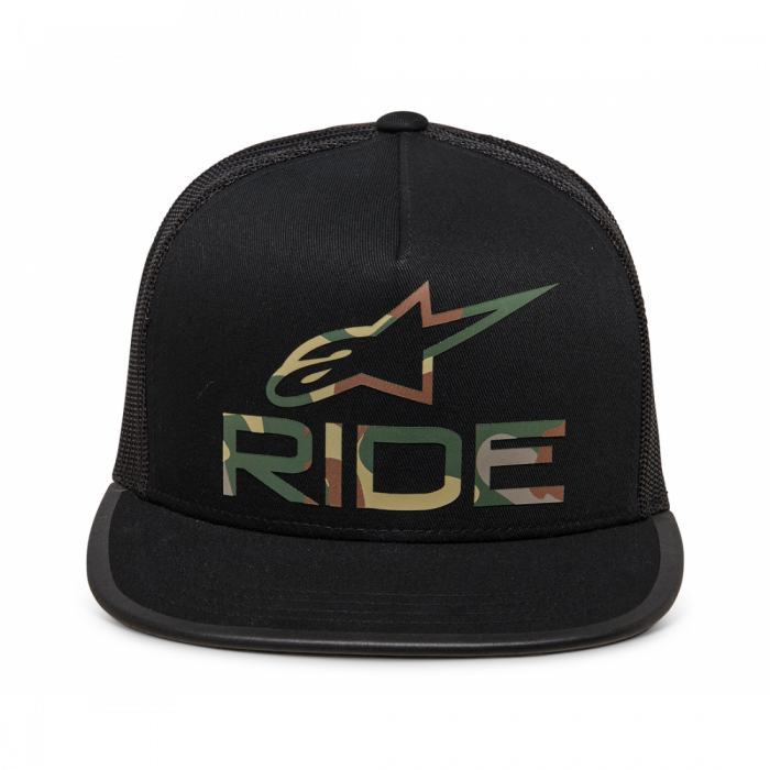 Sapca Alpinestars Ride 4.0 Camo Trucker Hat Black OS [4]