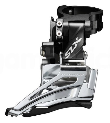 Schimbator fata Shimano SLX FD-M7025-H, 2x11 viteze, high clamp, down swing, tragere dubla, colier 34.9mm (cu adaptor 28.6mm si 31.8mm), unghi CS 66-69 [2]