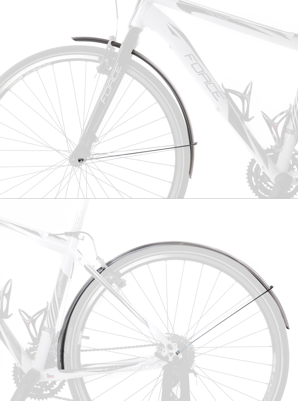 Set aparatori Force AluFlex Trekking 28 argintii [2]