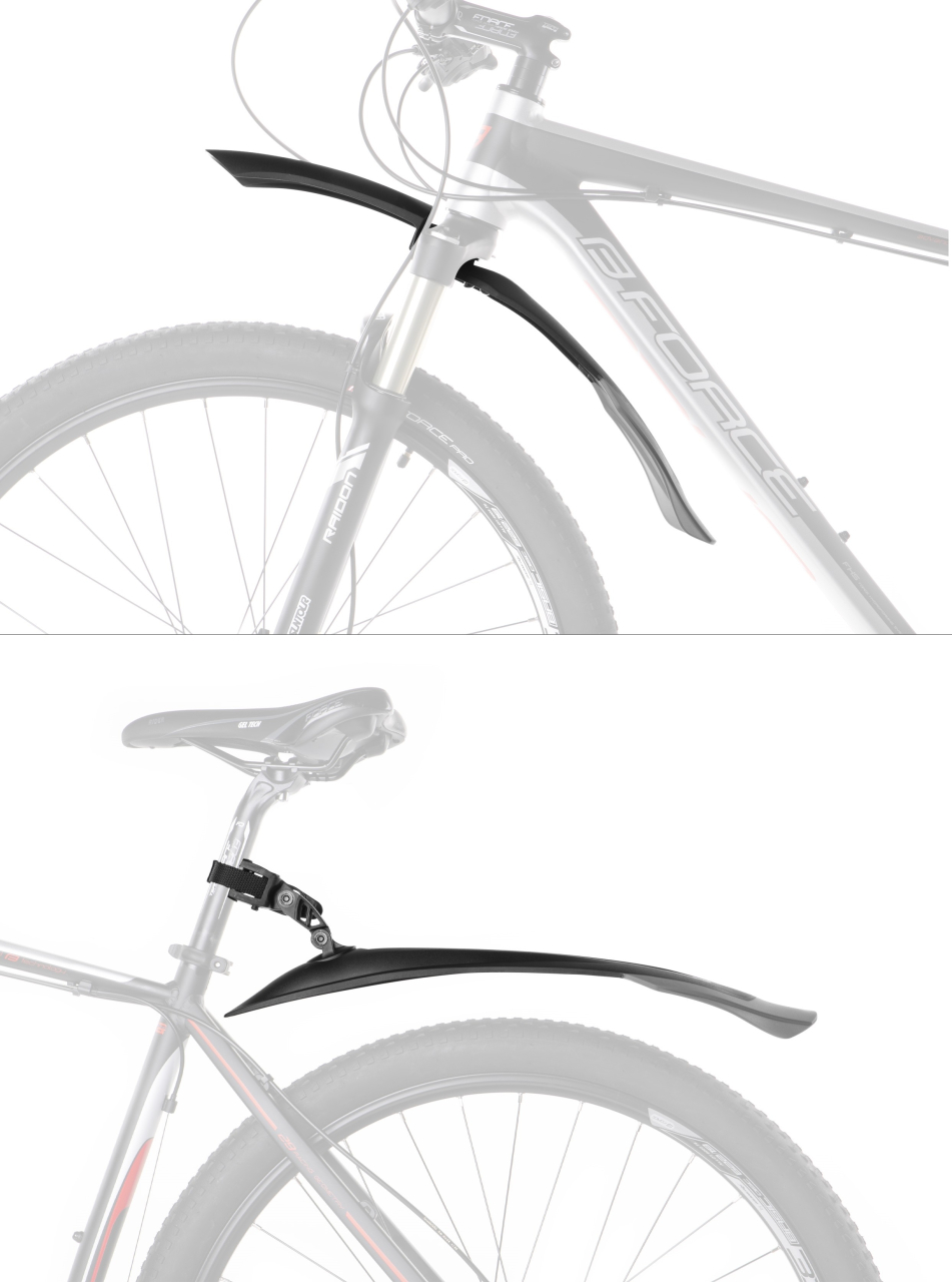 Set aparatori Force Ward 24''-29'' Negru/Gri [4]