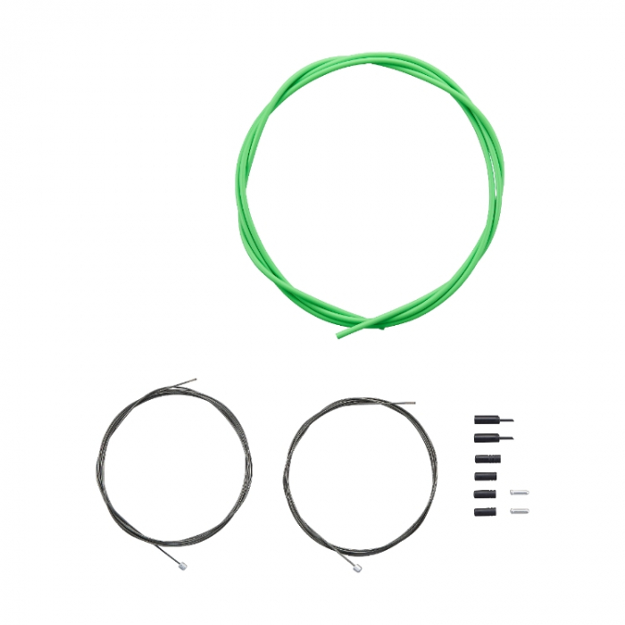 Set cablu si camasa schimbator Shimano Road OptiSlik verde [2]