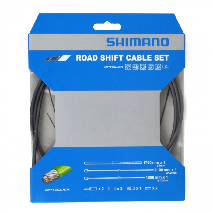 Set cablu si camasa schimbator Shimano Road OptiSlik gri [1]
