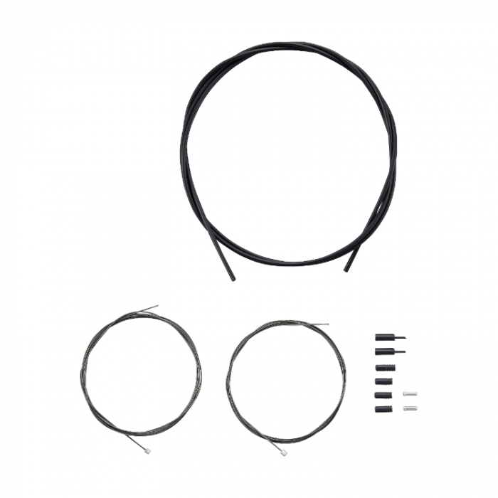 Set cablu si camasa schimbator Shimano Road OptiSlik negru [2]