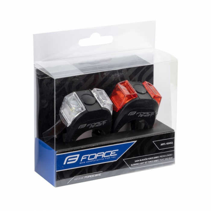 Set lumini intermitente Force Ambit fata+spate [5]