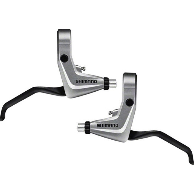 Set manete frana Shimano Alivio BL-T4000, cu cabluri si camasi, Argintiu/Negru [1]
