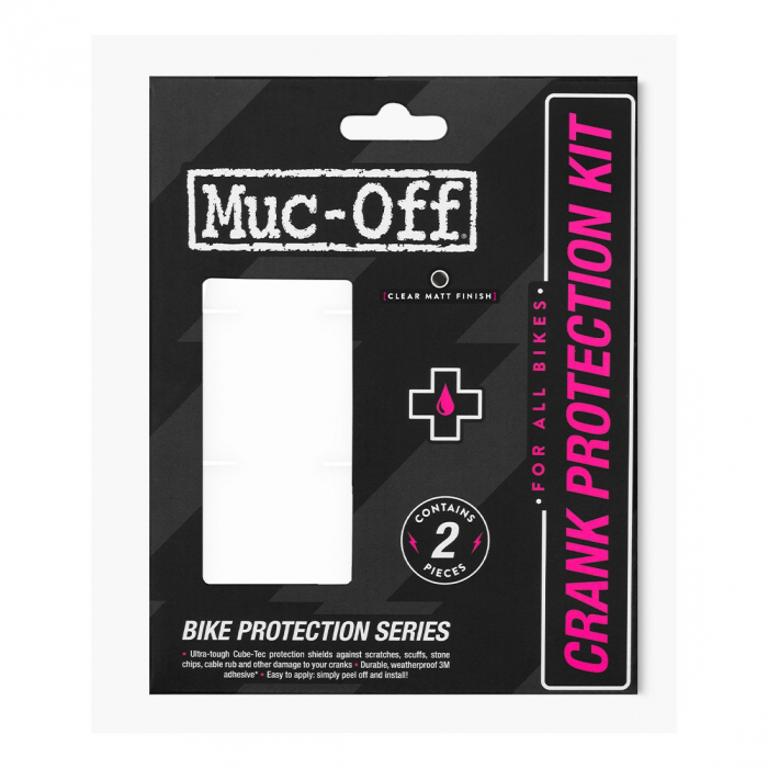 Set stickere protectie brat pedalier Muc-Off Crank Protection Kit Clear Matt [3]