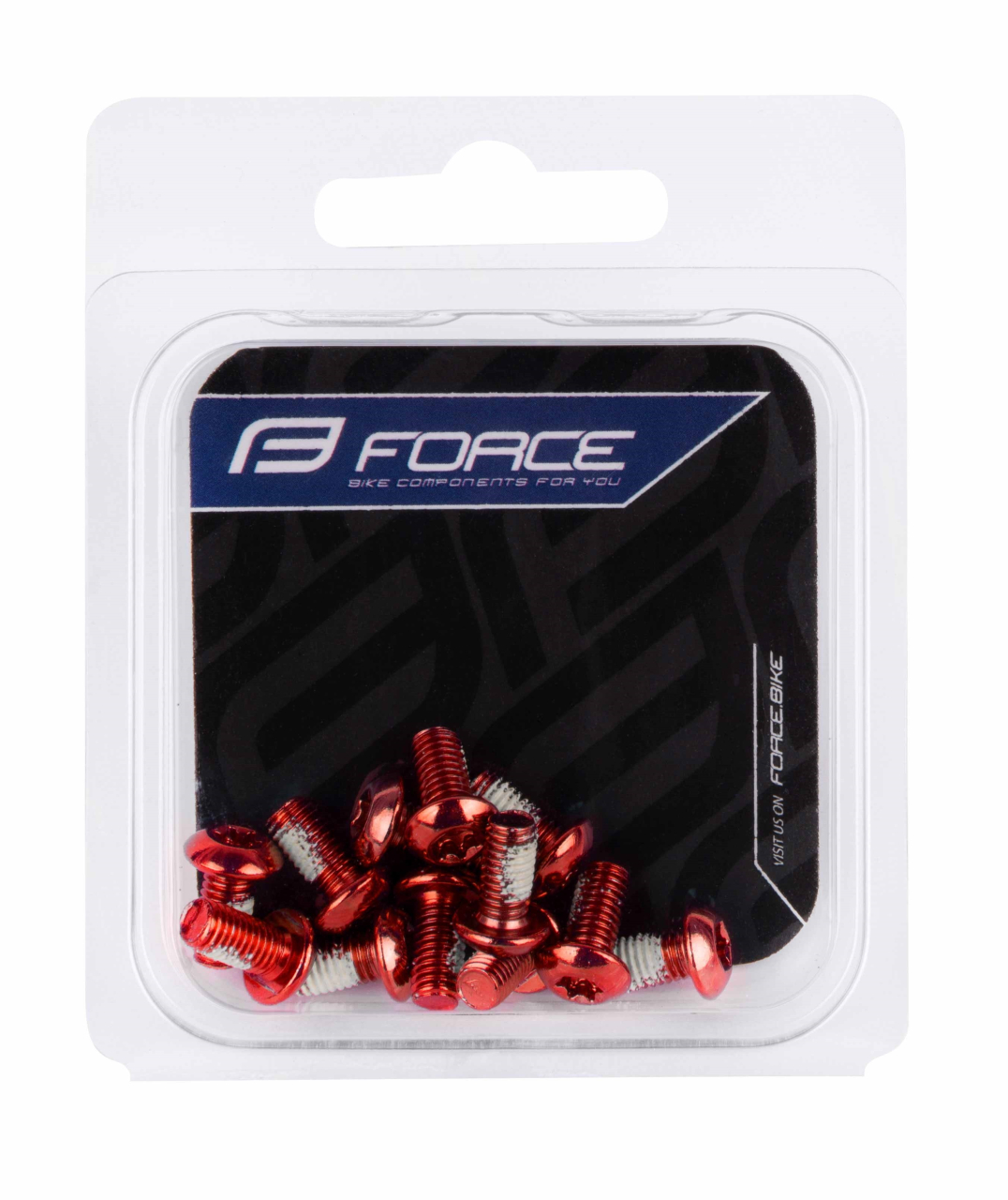 Set suruburi pentru disc frana Force TORX 25, 12 buc, rosu [2]