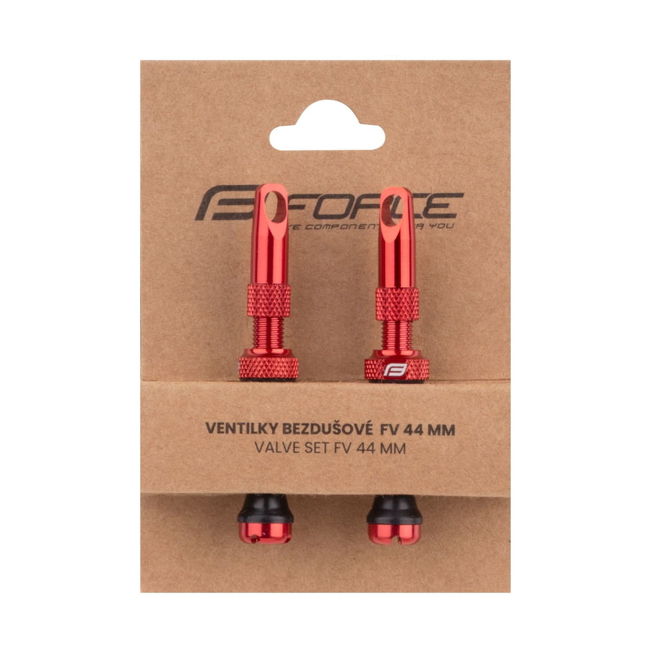 Set Valve Tubeless Force 2xFv 44mm Rosii [2]