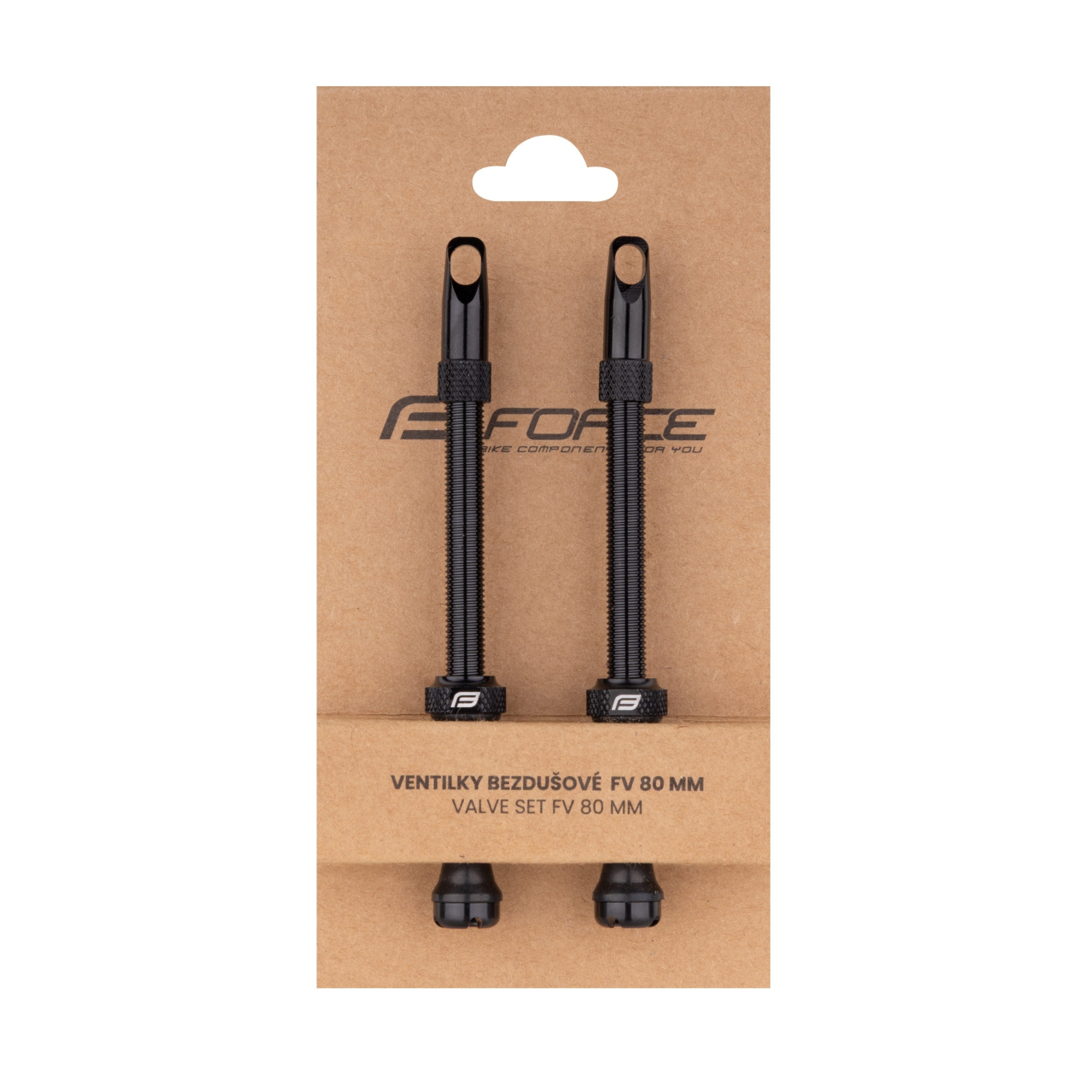 Set Valve Tubeless Force 2xFv 80mm Negre [2]
