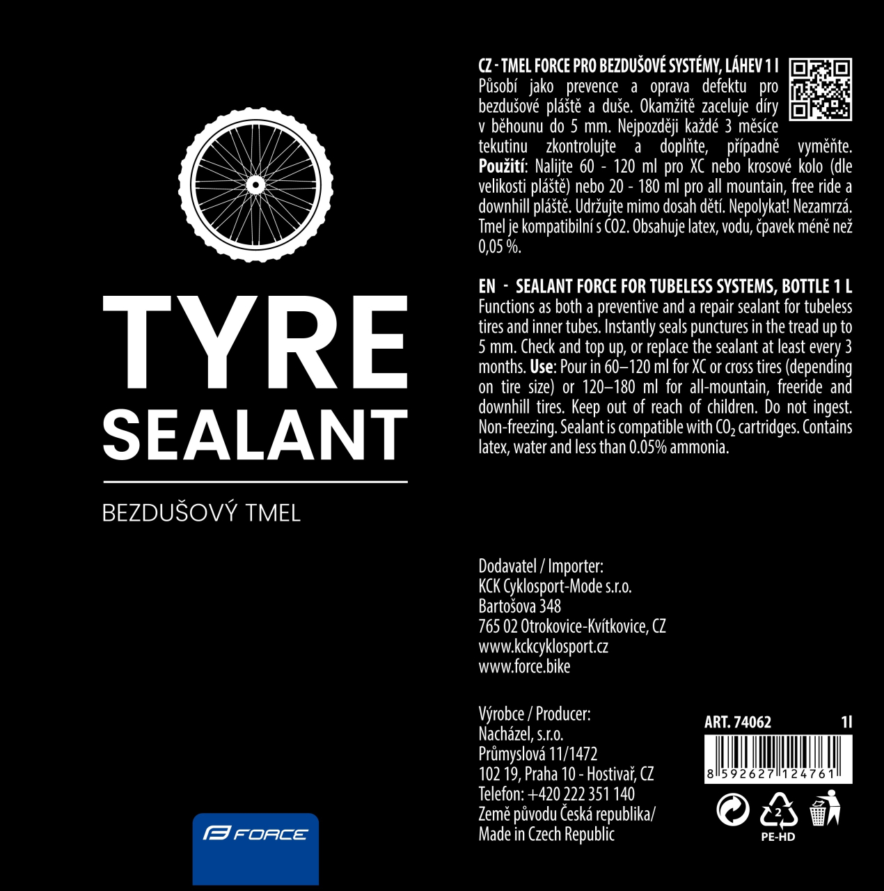 Solutie anti-pana Force Defend Air 1L [2]