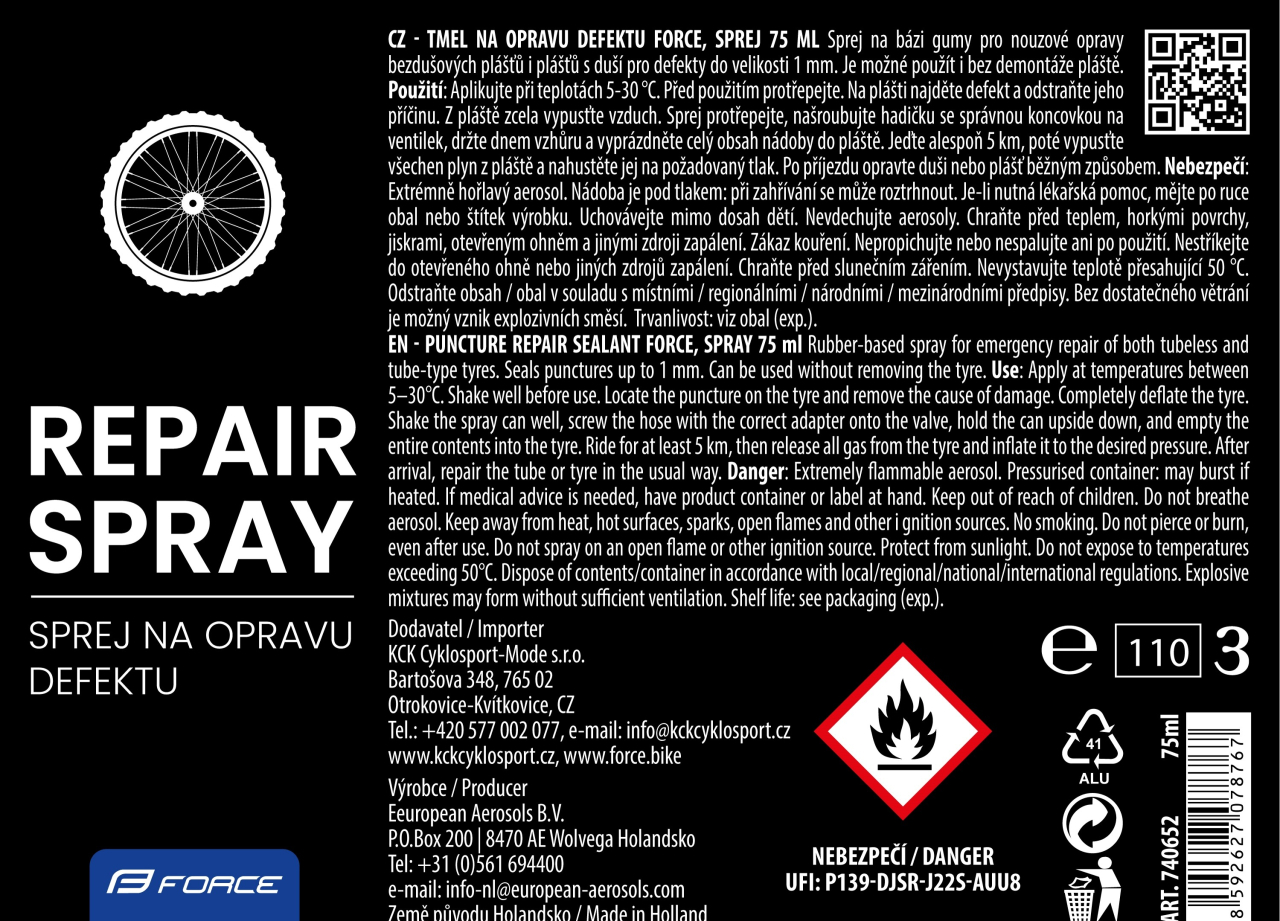 Solutie anti-pana Spray Force 75ml [2]