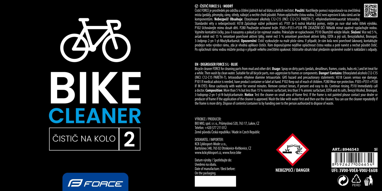 Solutie curatare Force 5l albastra [2]