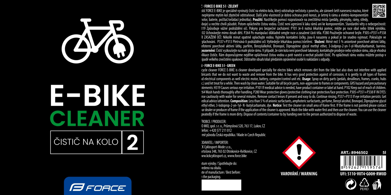 Solutie curatare Force E-Bike 5L verde [2]