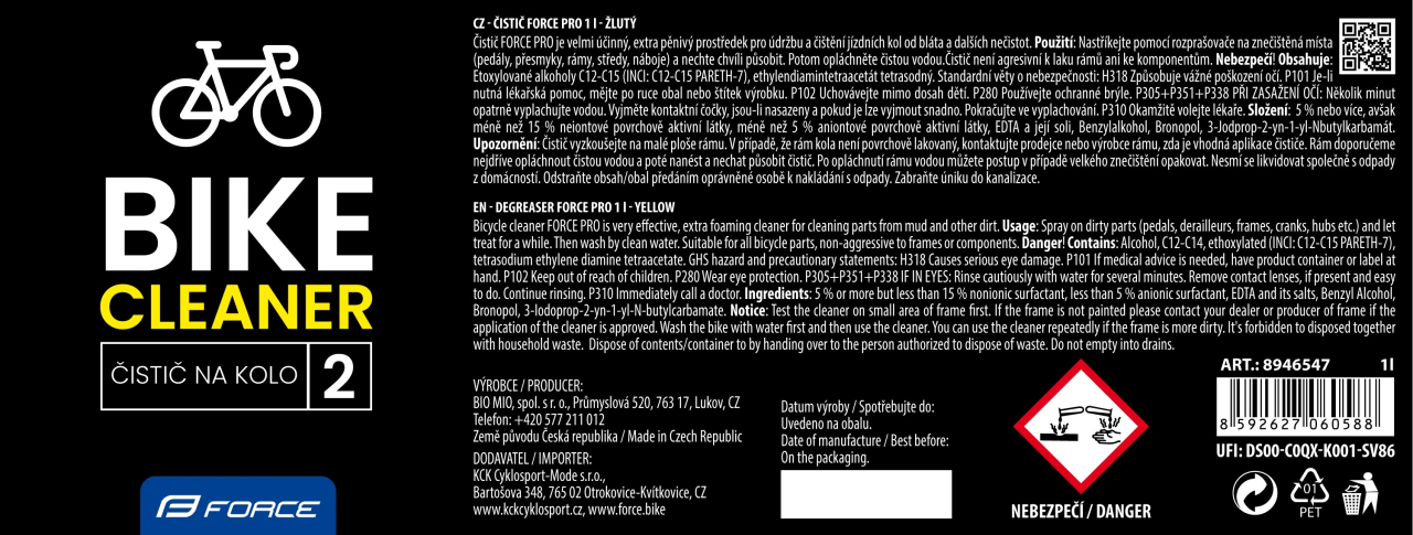 Solutie degresanta Force Pro 1l galbena [2]