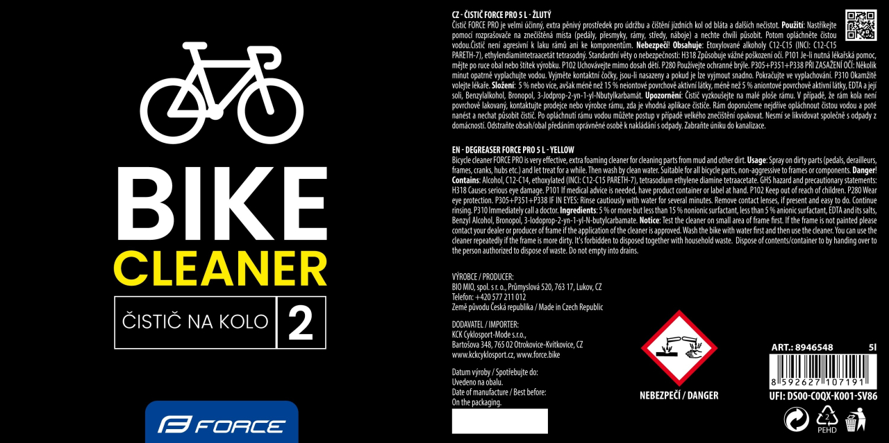 Solutie degresanta Force Pro 5l galbena [2]